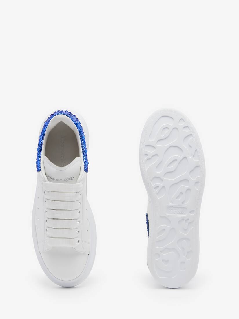 Women's Oversized Sneaker in White/ultramarine - 4
