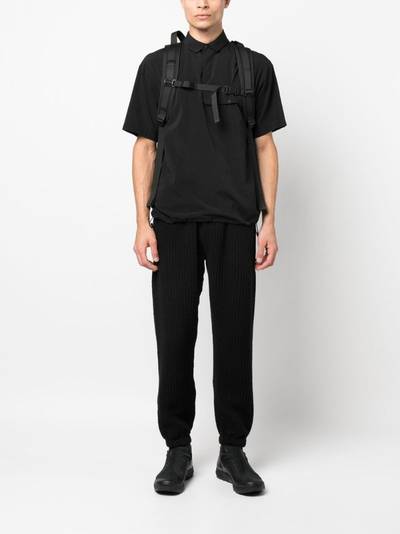 White Mountaineering ribbed track cotton-blend pants outlook