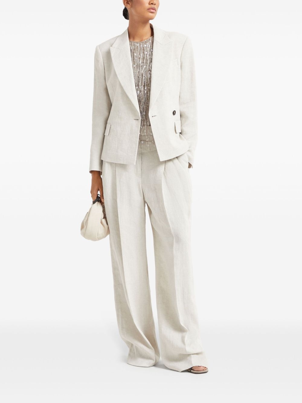 Monili-embellished blazer - 2