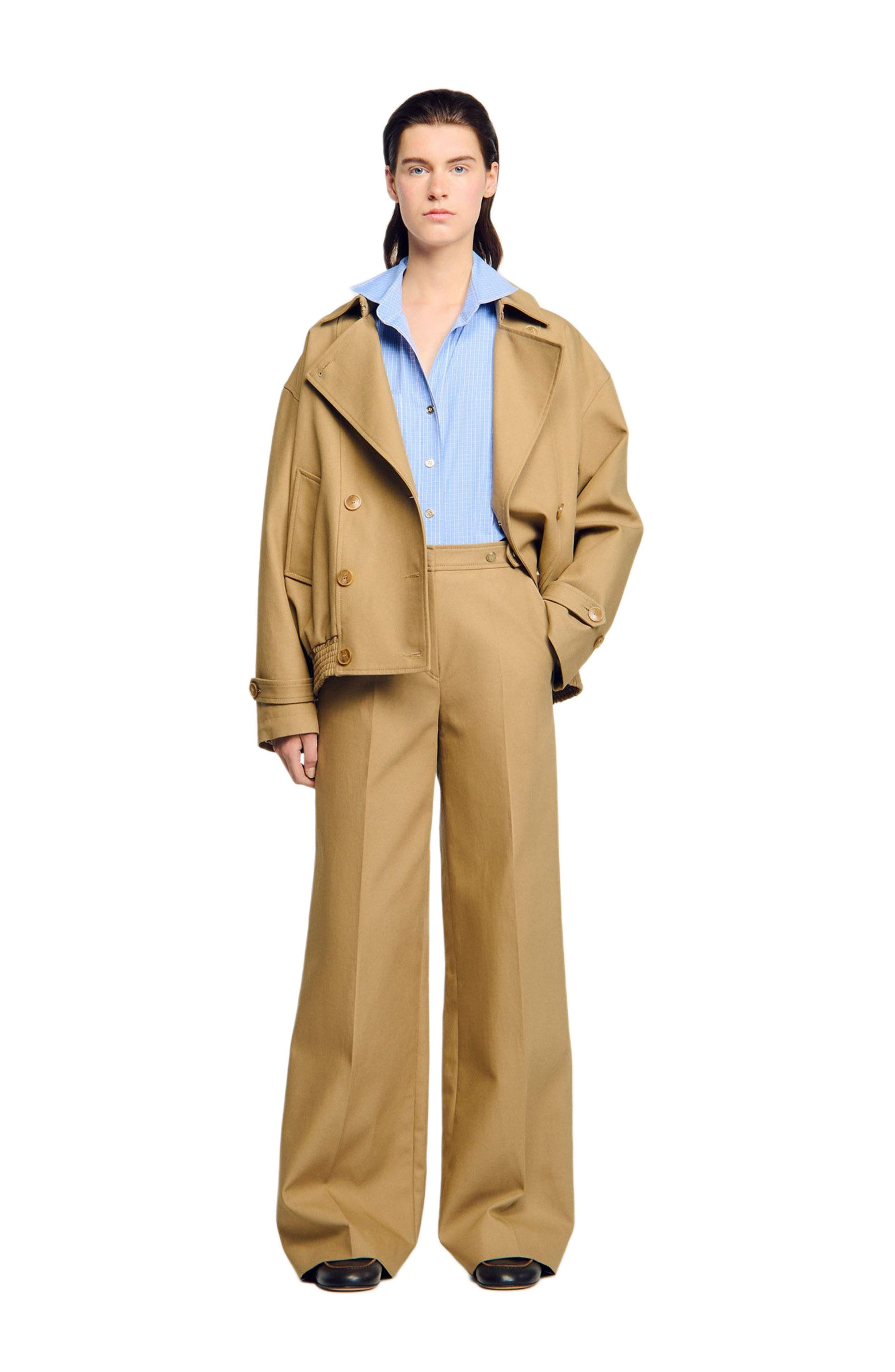 SANDRO Cotton suit trousers in Beige at Nordstrom - 7