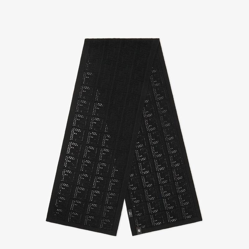 Black cashmere scarf 1