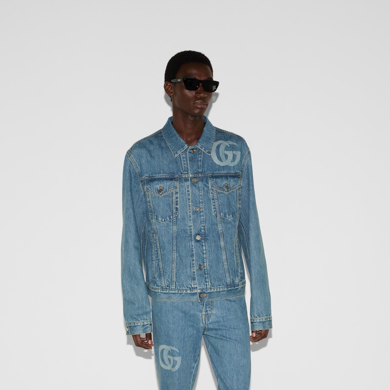Lasered Double G denim jacket 3