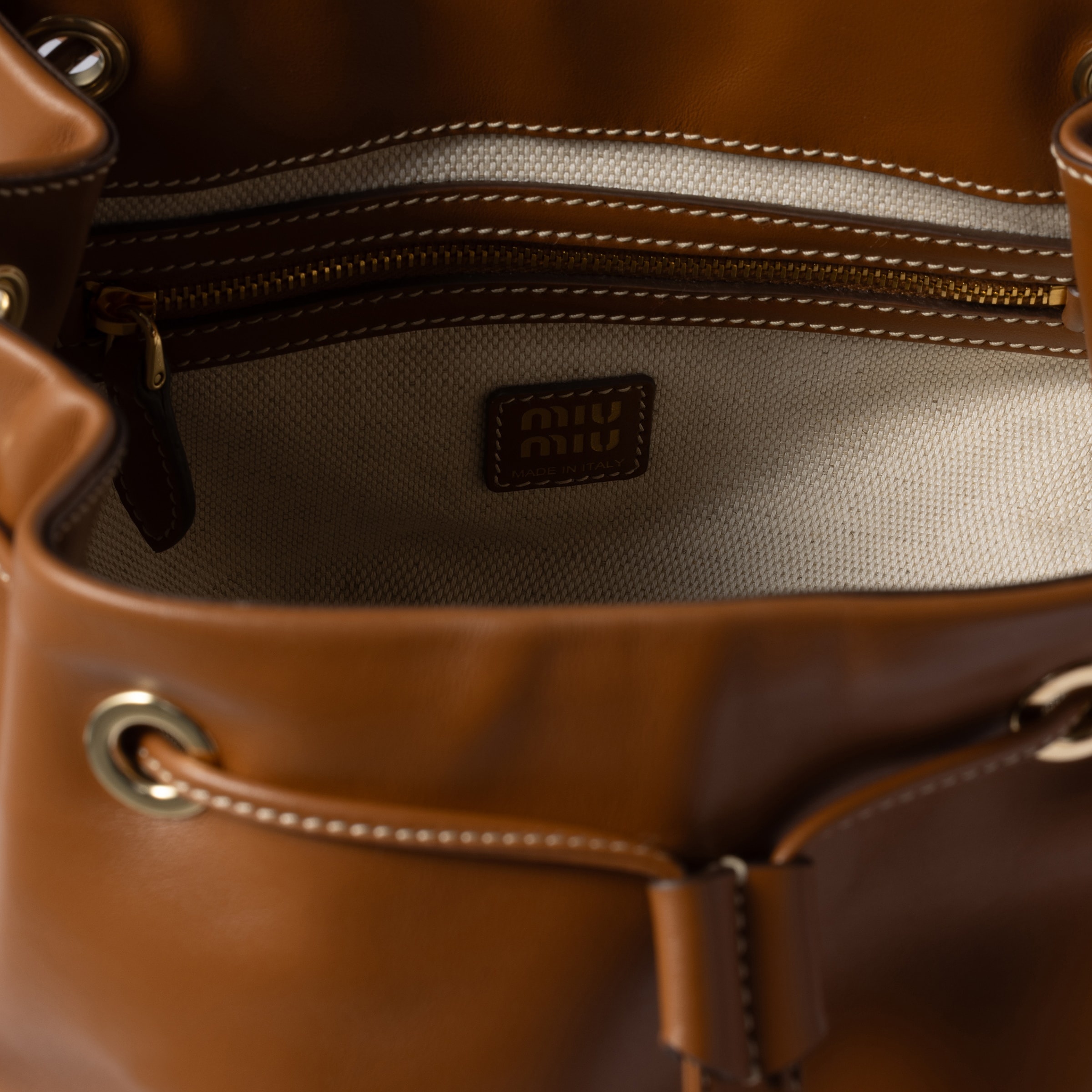 Leather backpack - 4
