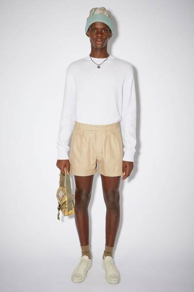 Acne Studios Linen blend shorts - Beige outlook