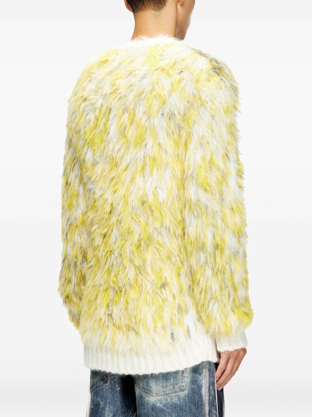 Jumper in fluffy jacquard knit - 4