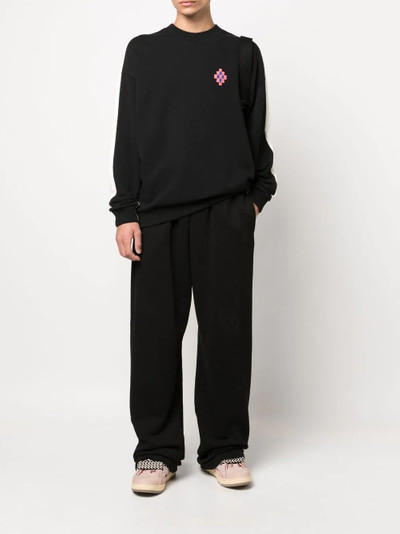 Marcelo Burlon County Of Milan Cross-patch cotton sweatshirt outlook