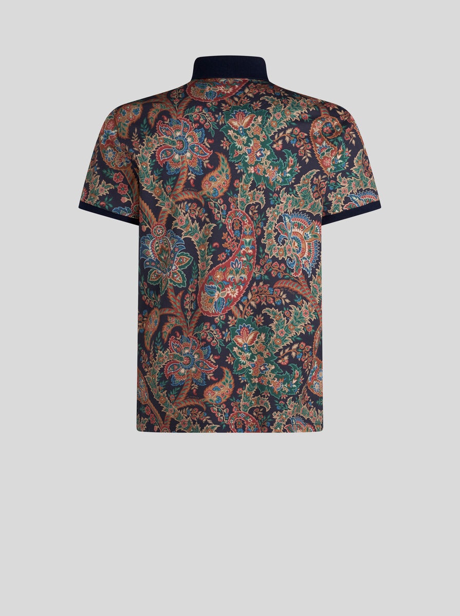 FLORAL PAISLEY POLO SHIRT - 5