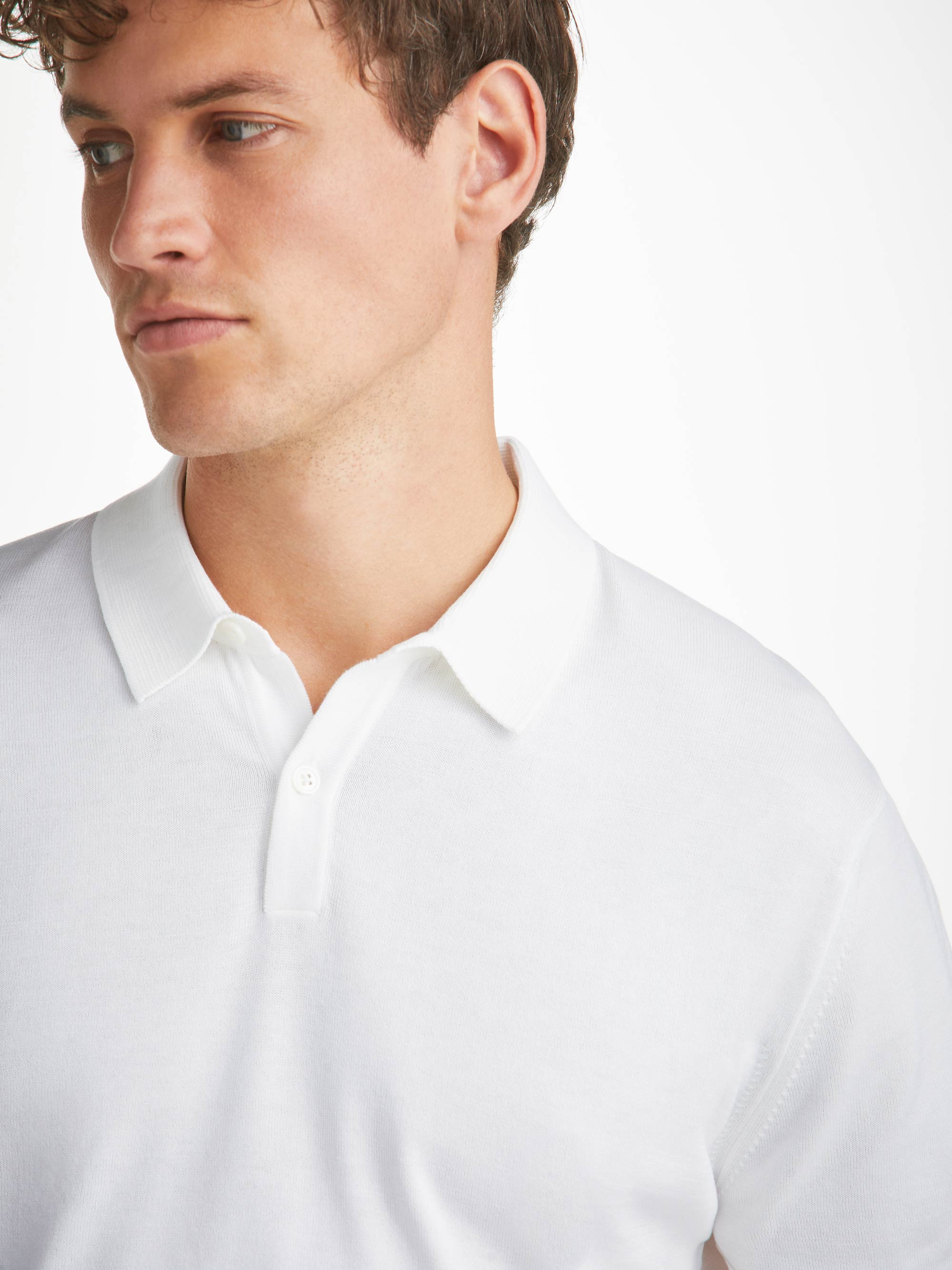 Men's Polo Shirt Jacob Sea Island Cotton White - 7