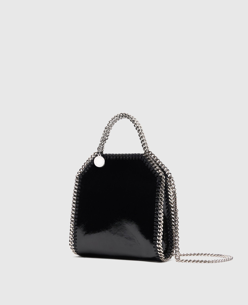 Stella McCartney Falabella Tiny Tote Crinkled Patent Bag outlook