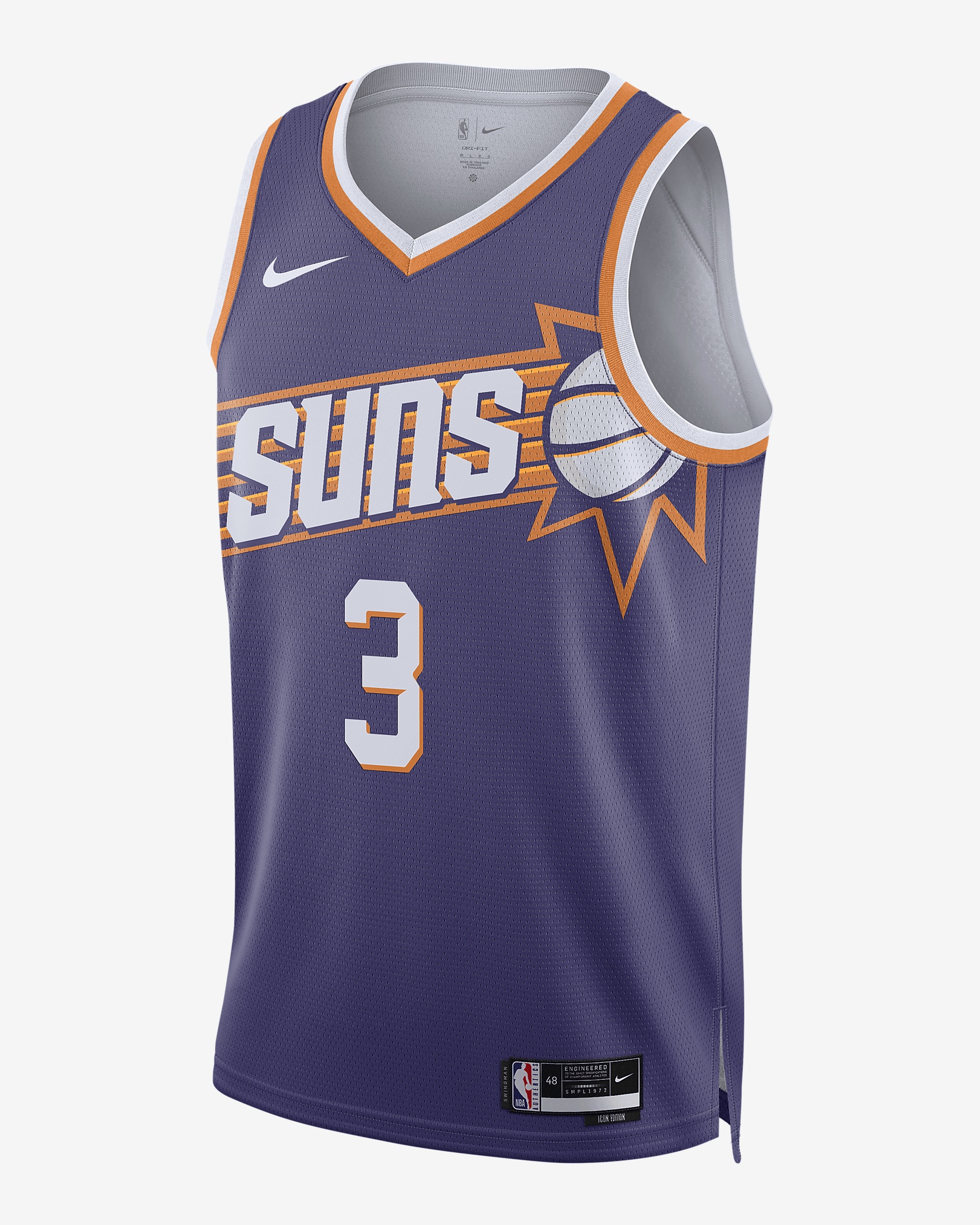 Phoenix Suns 2023/24 Icon Edition Nike Men's Dri-FIT NBA Swingman Jersey - 1