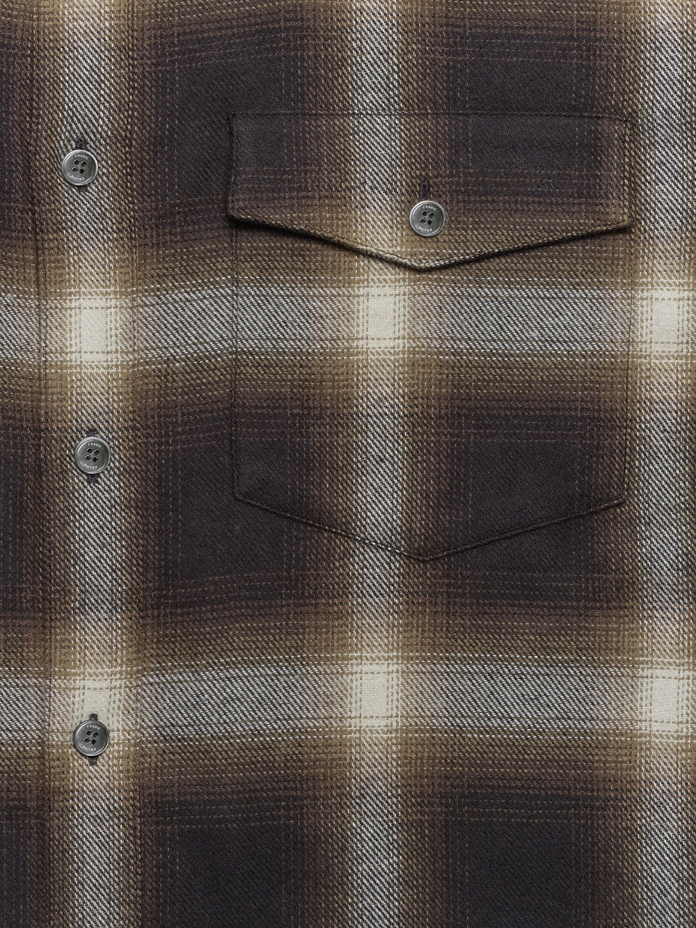 Brushed Cotton Plaid Shirt in Marron - 3