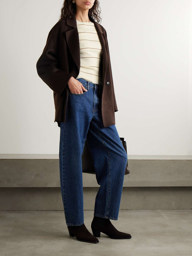 FRAME Striped ribbed jersey T-Shirt outlook