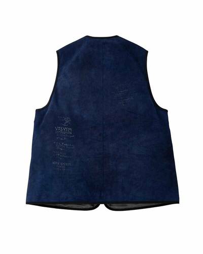 visvim TANA DEERSKIN DOWN VEST (N.D.) INDIGO outlook