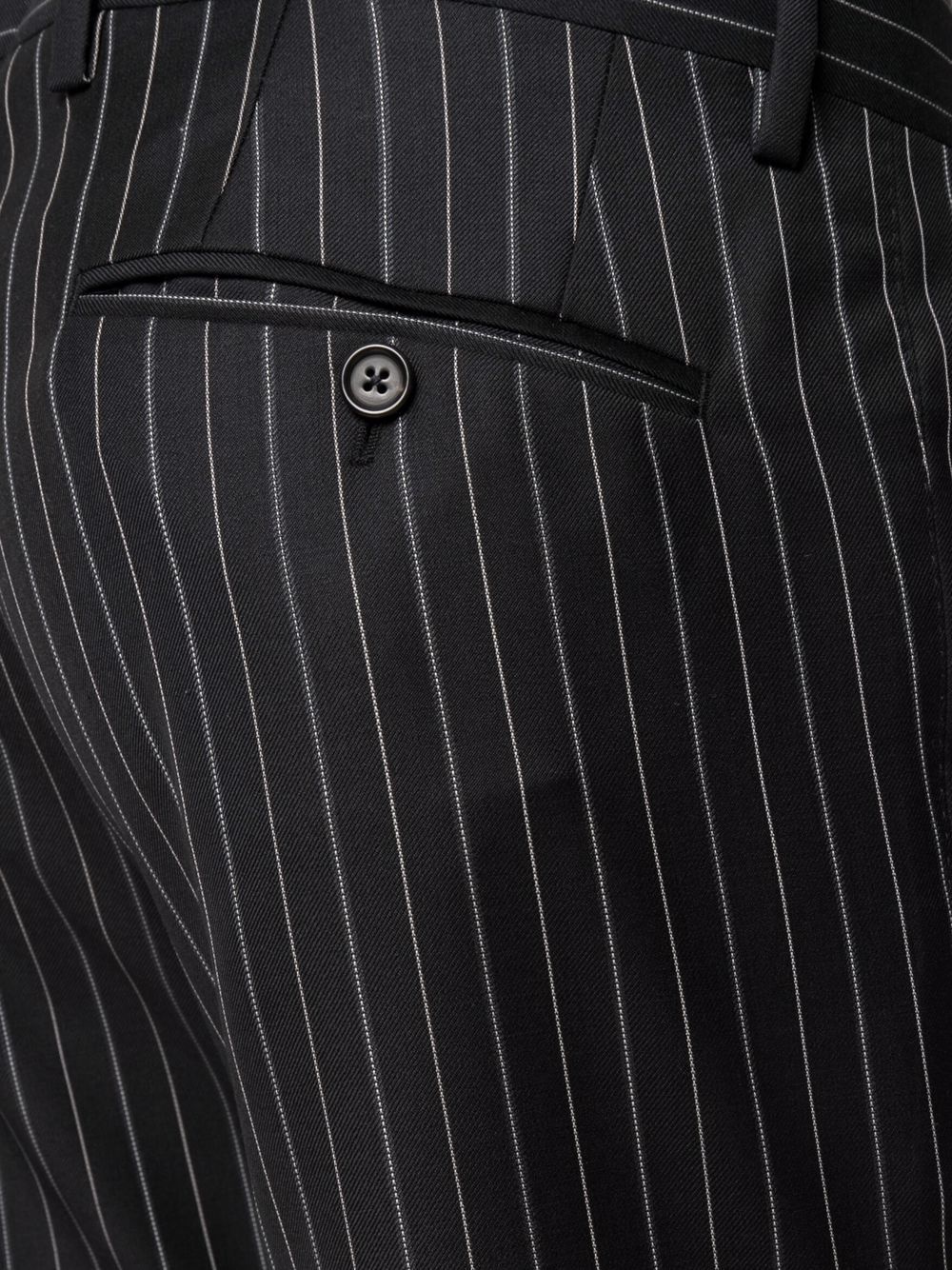 single-breasted pinstripe blazer - 6