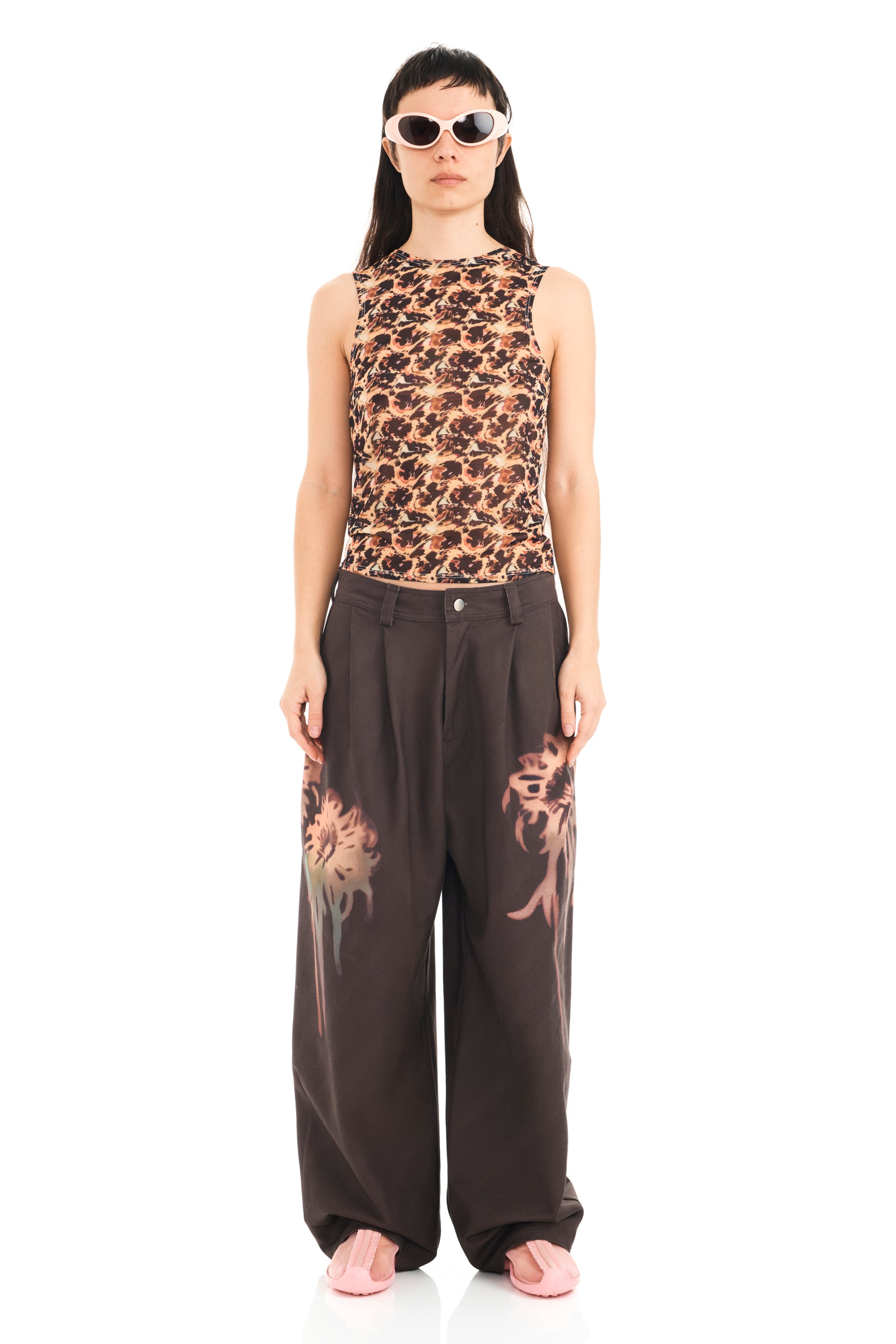 LEOPARD PEONY DACHI CARDIO TANK - 7