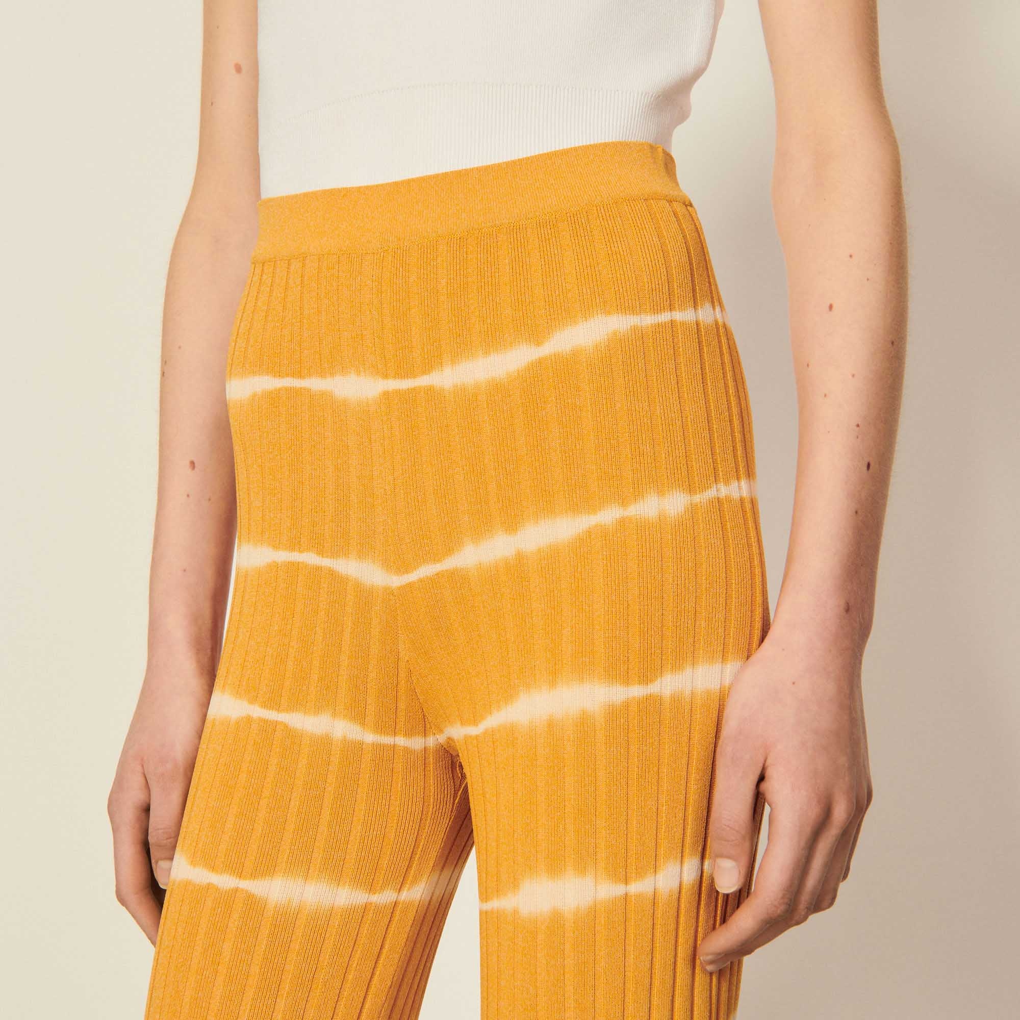 Tie-dye knit pants - 5