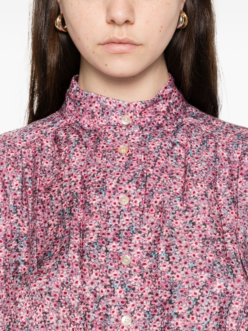 floral midi shirt dress 5