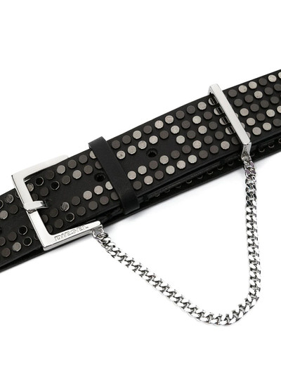 Diesel studded leather belt outlook