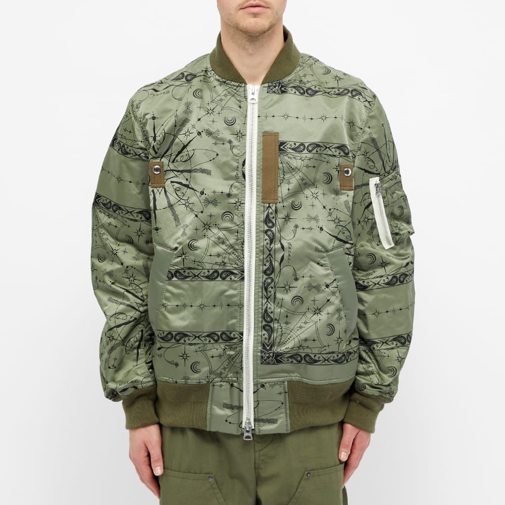 Sacai Dr. Woo Bandana MA-1 Jacket - 4