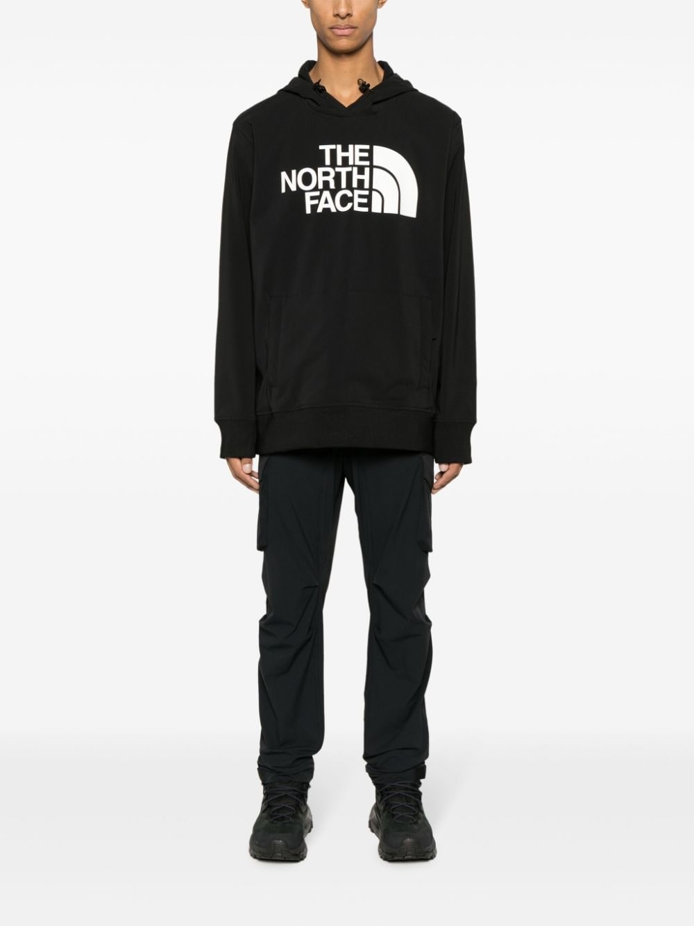 Tekno logo-appliqué hoodie - 2