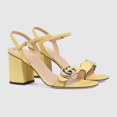 GUCCI Women's mid-heel sandal with Double G outlook