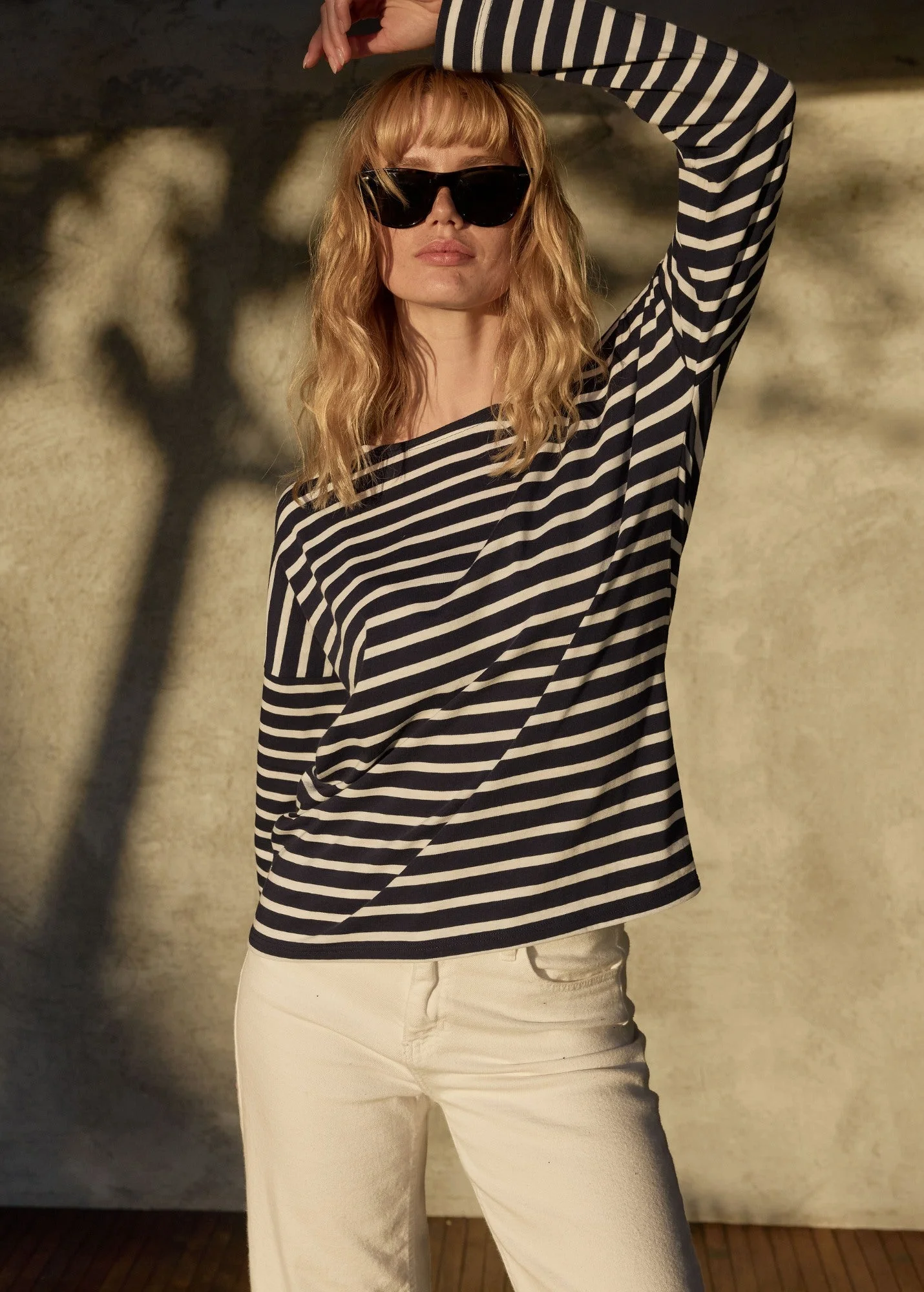 MINQUIERS DROP II Drop-Shoulder Breton Shirt - 1