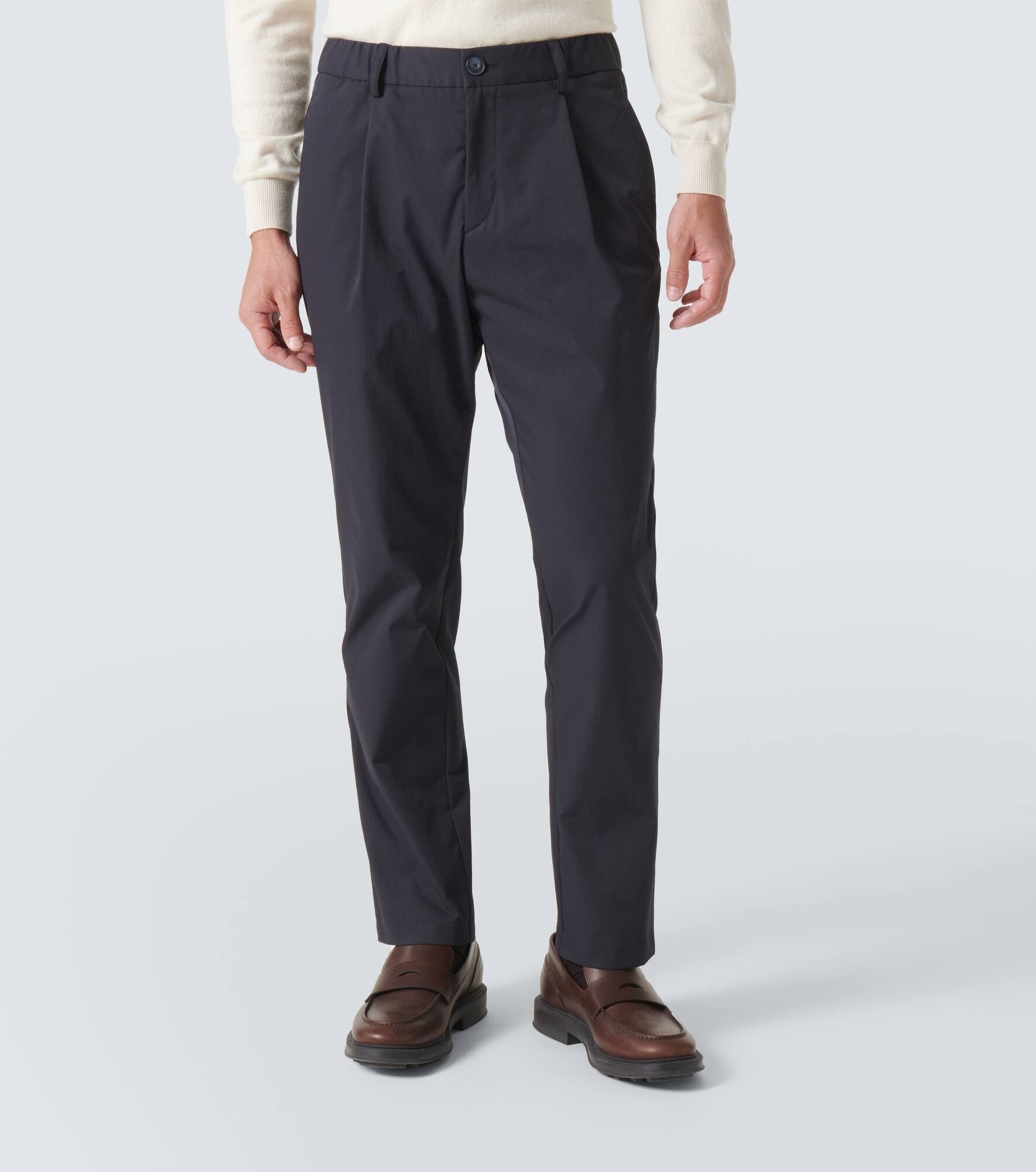Mid-rise straight pants - 3