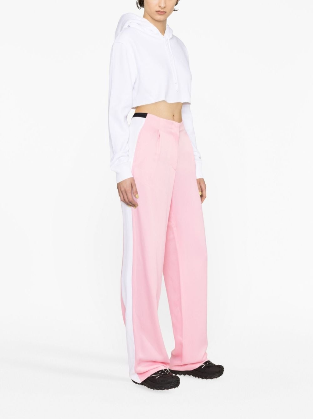 side-stripe tailored pants - 4