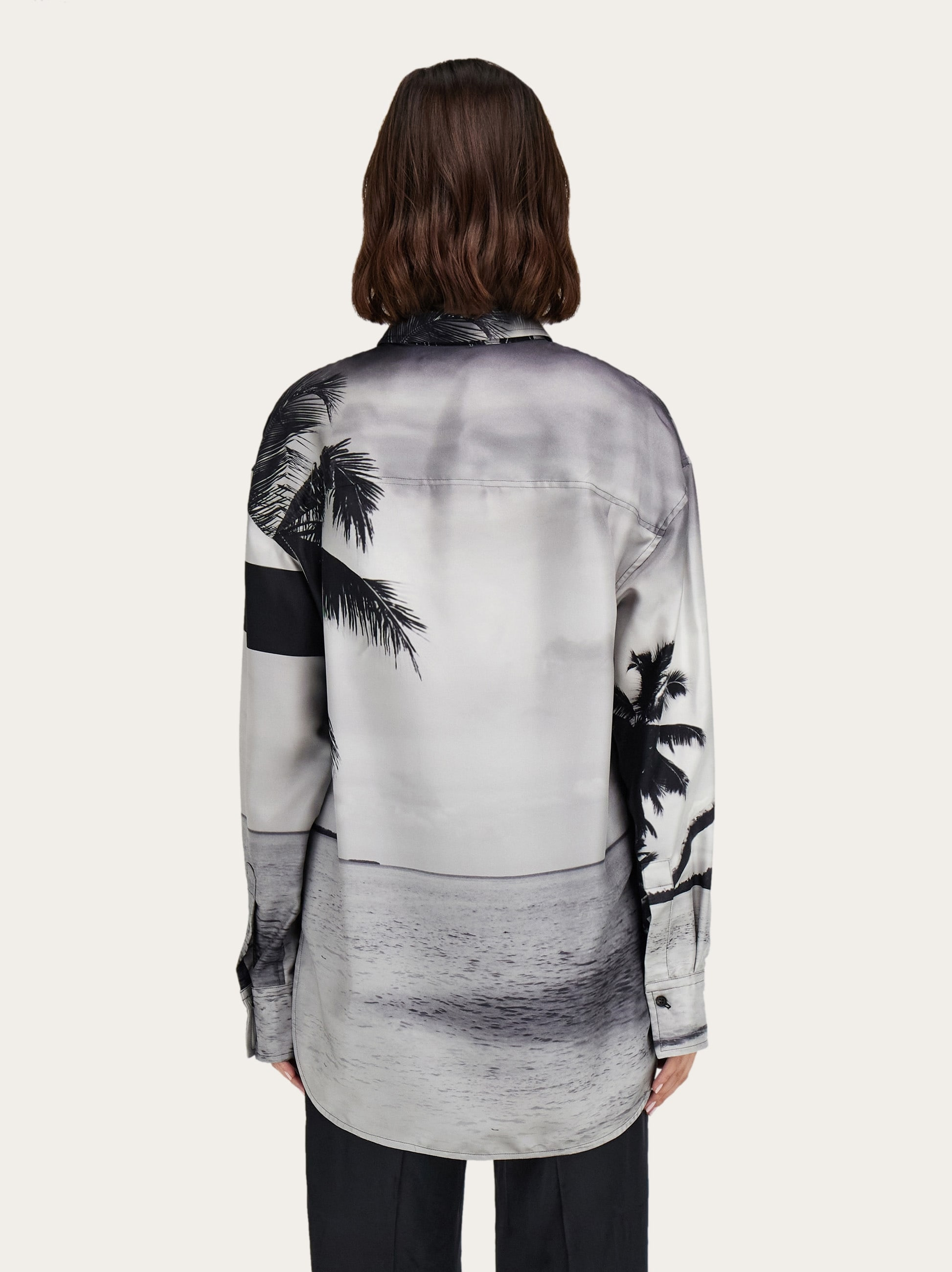 Oversize shirt with Trinidad print - 4