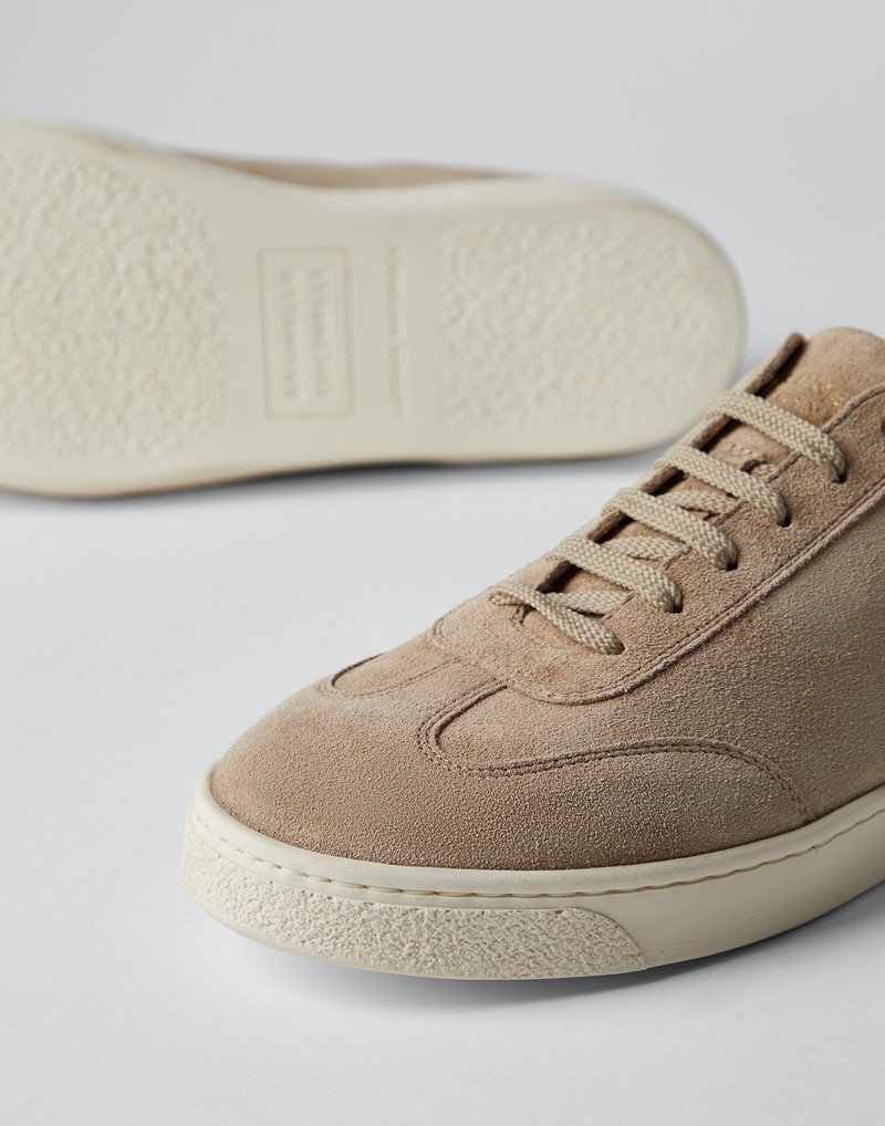 Suede sneakers with natural rubber sole 3
