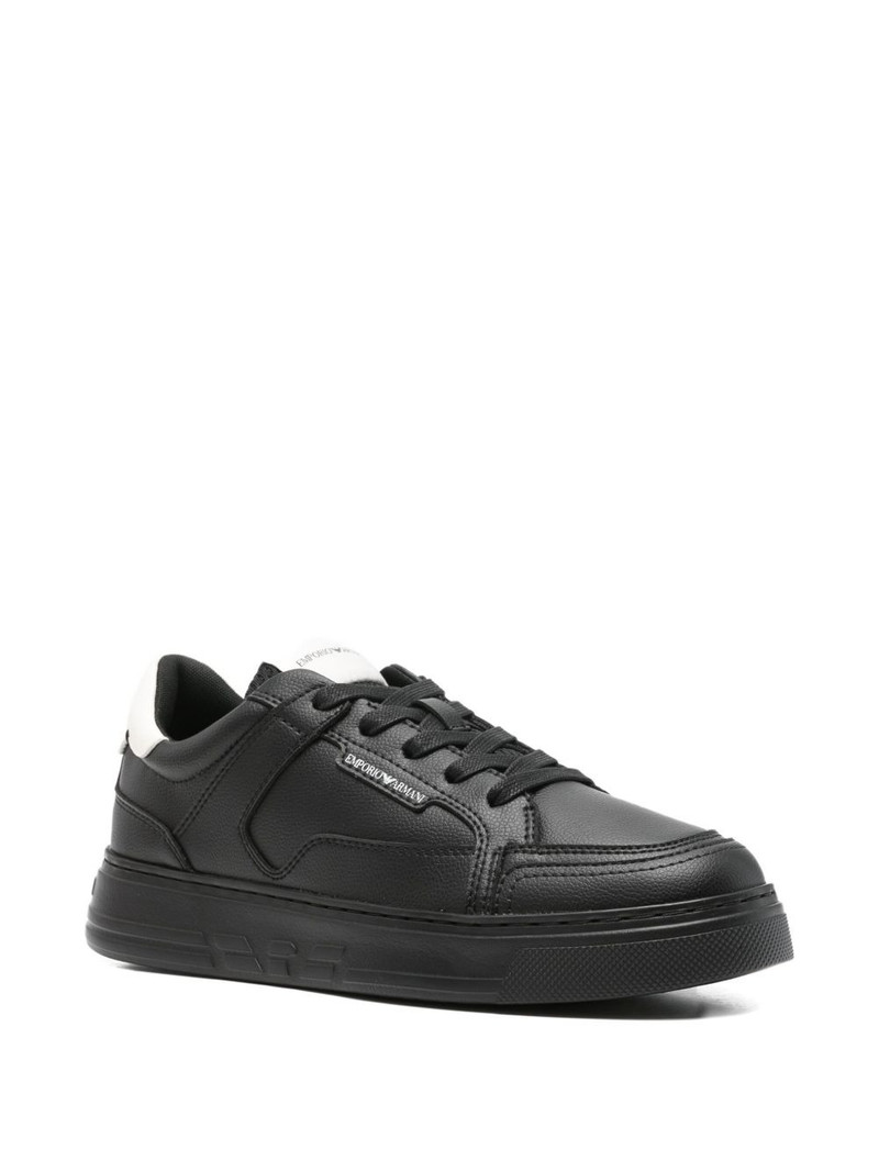 EMPORIO ARMANI leather sneakers outlook