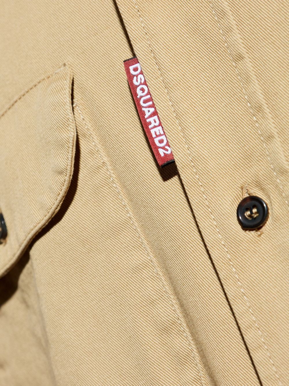 double-pockets landscape shirt jacket - 5