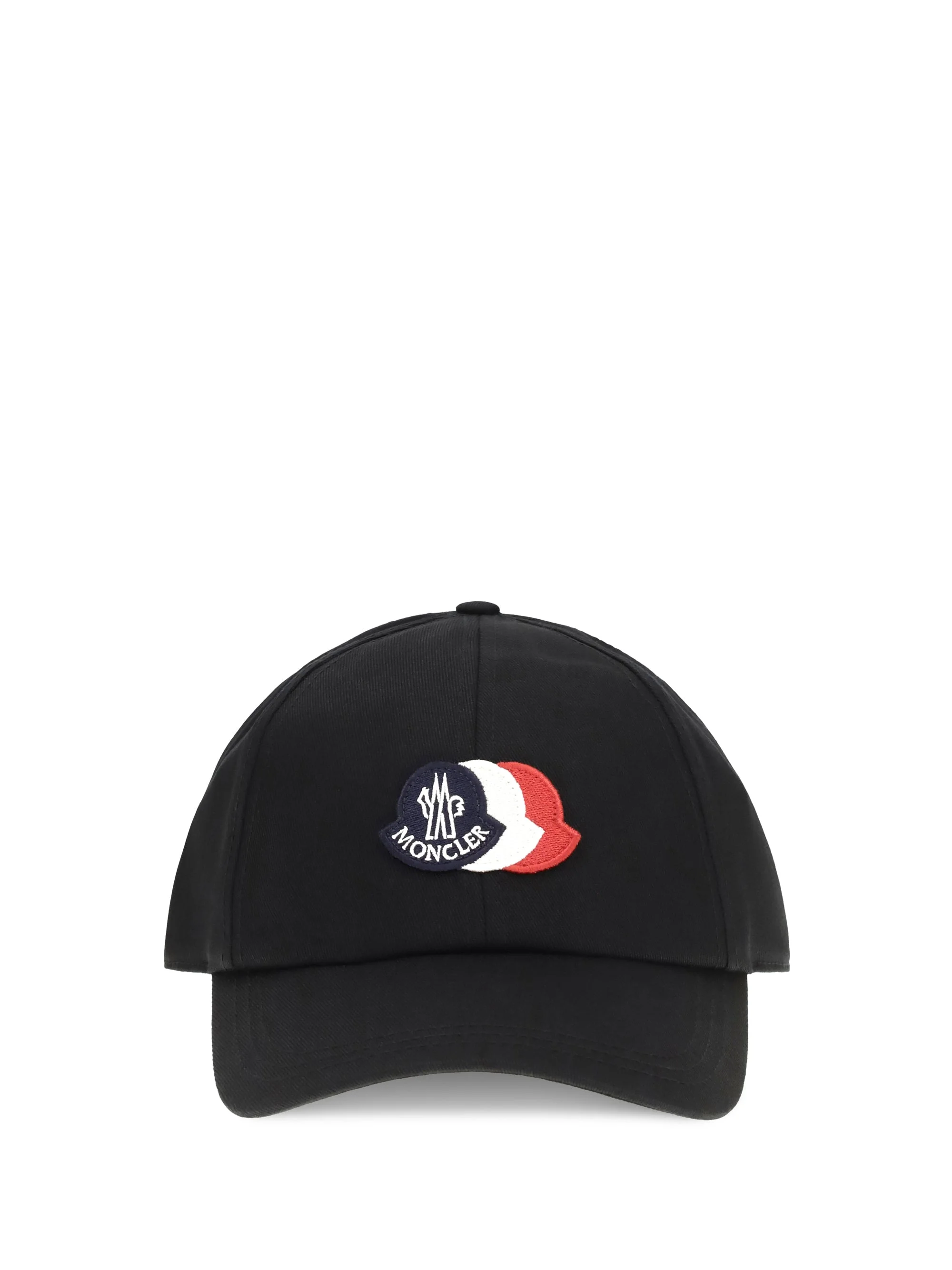 Moncler Men Baseball Cap With Tricolour Logo - 1