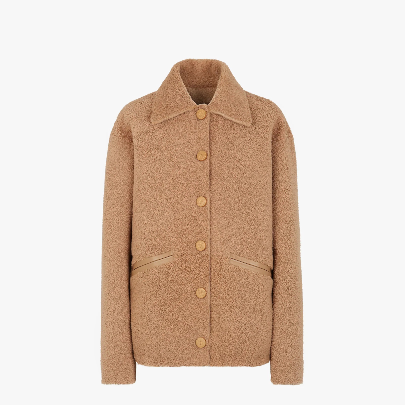 Brown mink jacket - 1