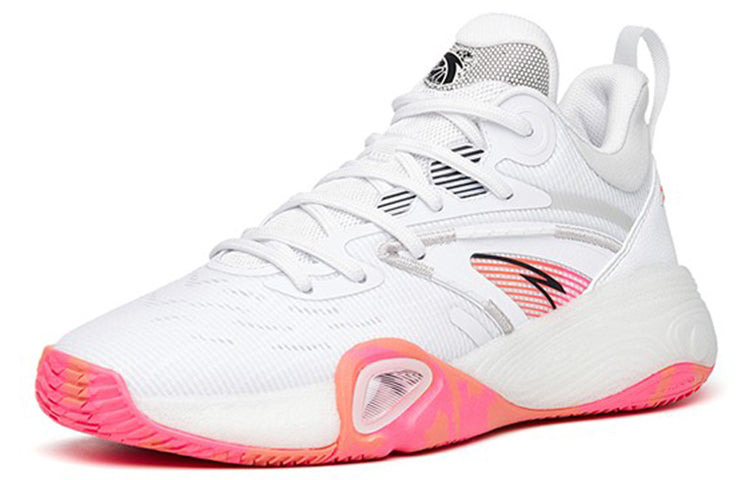 ANTA Cement Bubble Basketball Shoes 'White Pink' 112211602Q-2 - 3