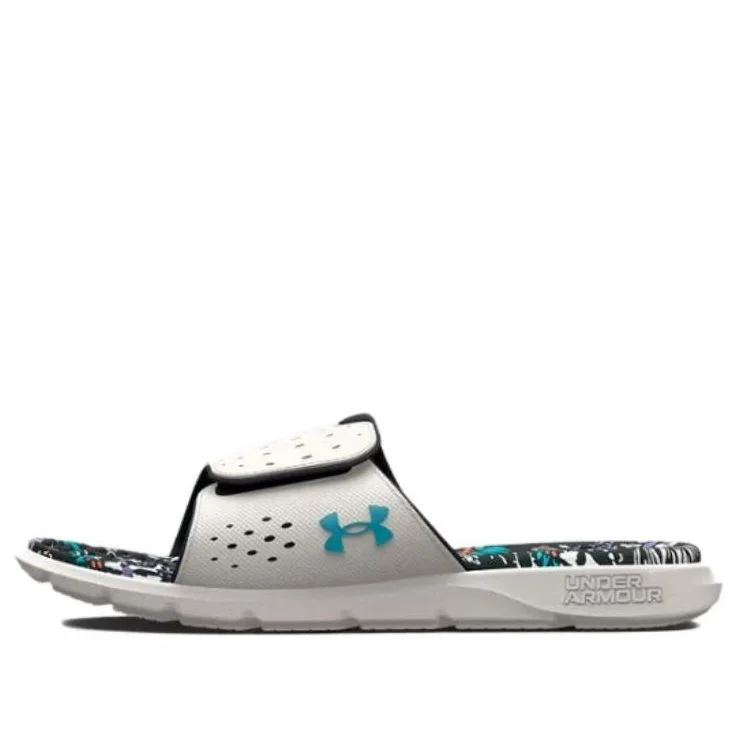 (WMNS) Armour Ignite 7 그래픽 Footbed 슬라이드 'Grey Mist Floral' 3026029-100 아래 - 1