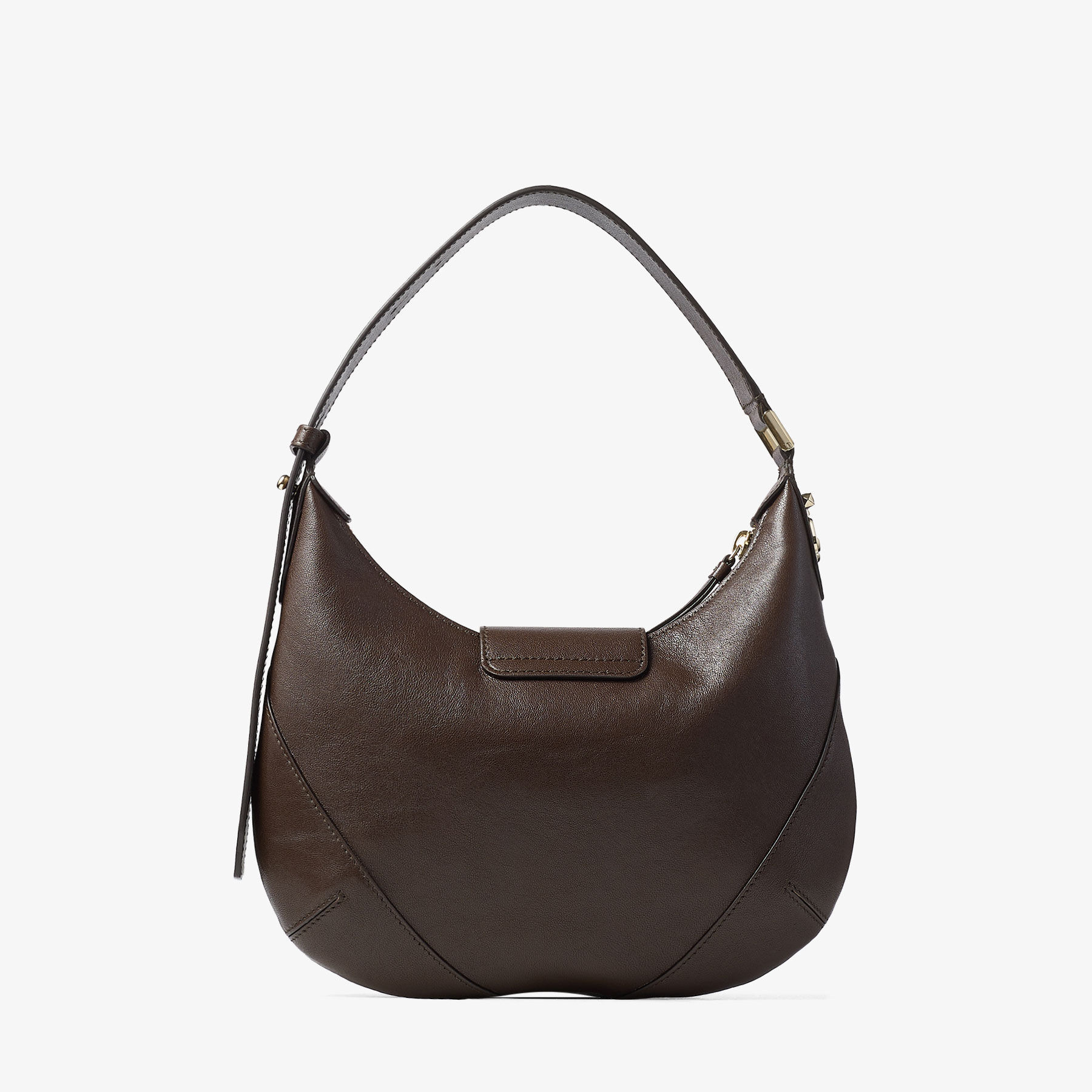 Bar Hobo S
Chocolate Biker Leather Shoulder Bag - 5