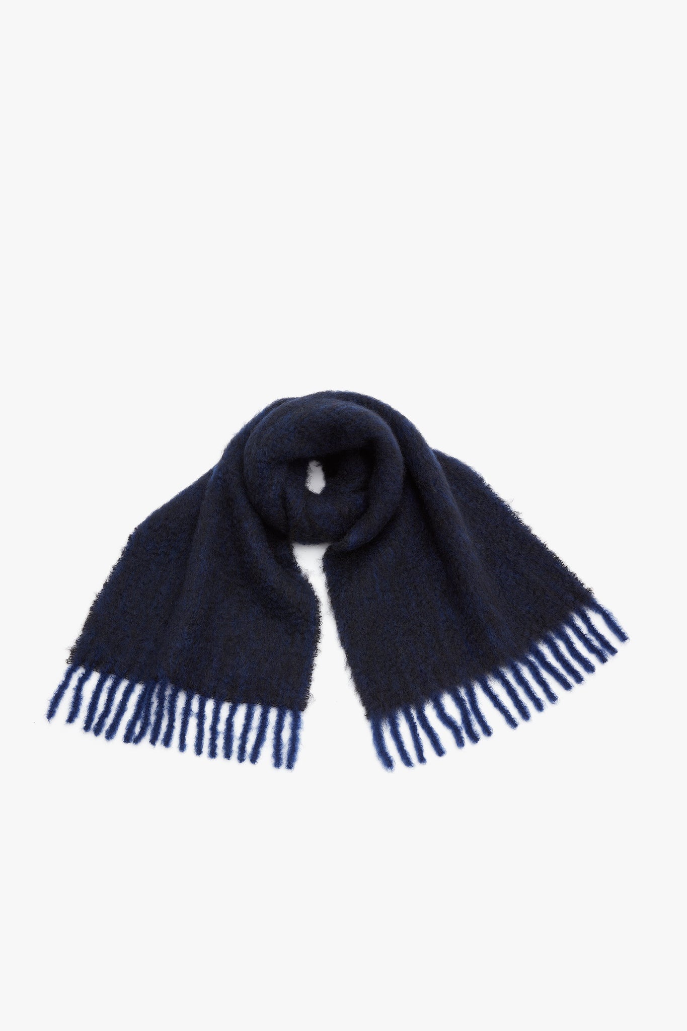 EXCLUSIVE Mohair Scarf In Navy - 4