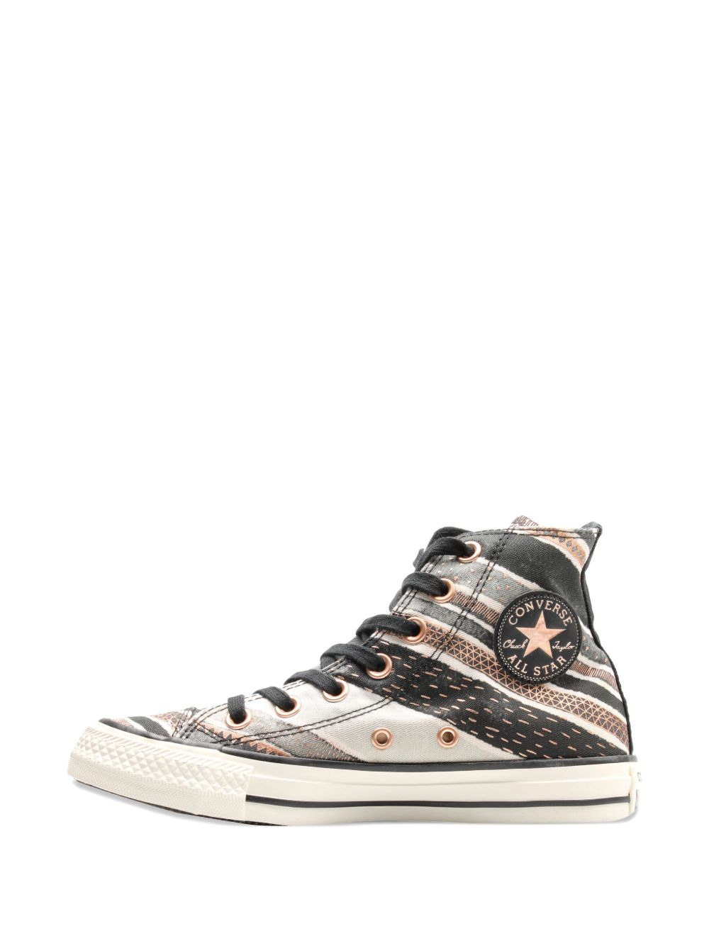 stripe-pattern sneakers - 3