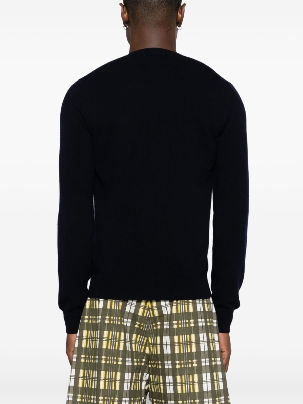 heart-patch wool jumper - 5