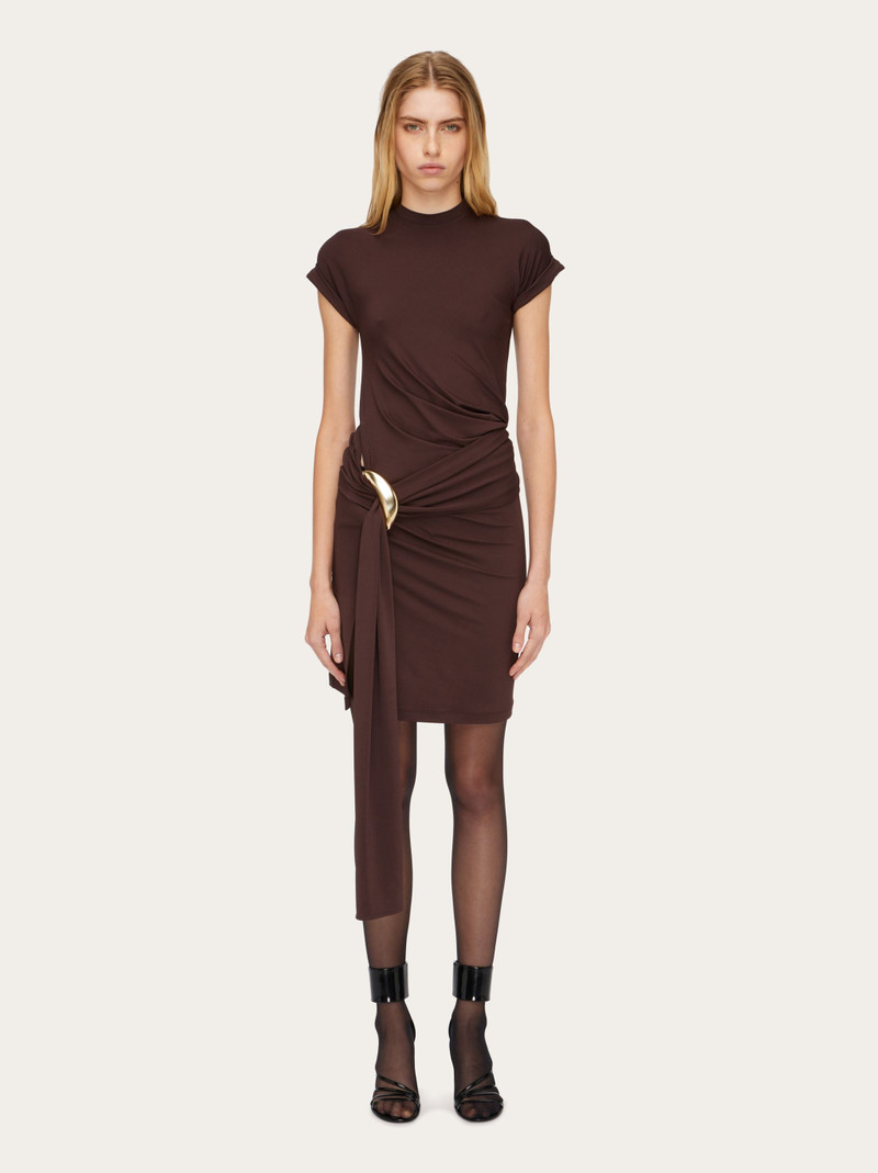 FERRAGAMO Short dress with waist sash outlook
