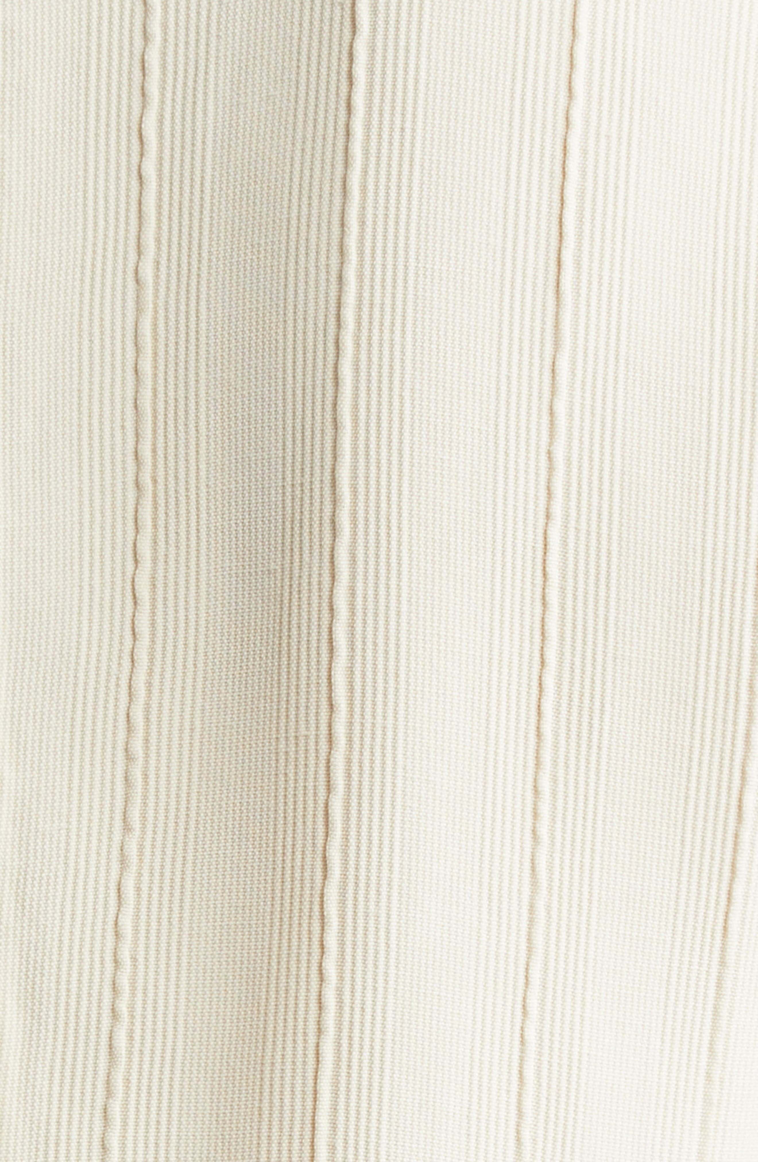 TOTEME Woven Stripe Sleeveless A-Line Dress in Ecru at Nordstrom - 6
