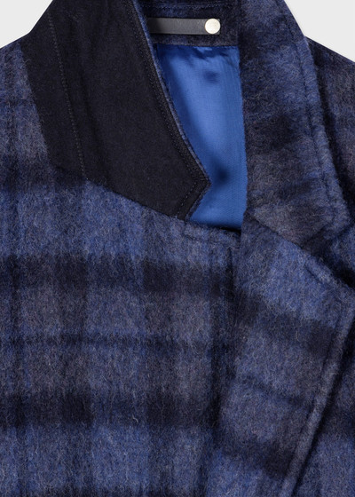 Paul Smith Recycled Wool-Blend Check Overcoat outlook