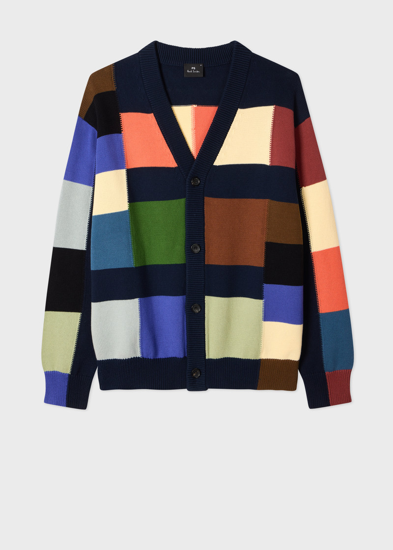 Multicolour Patchwork Cotton Cardigan 1