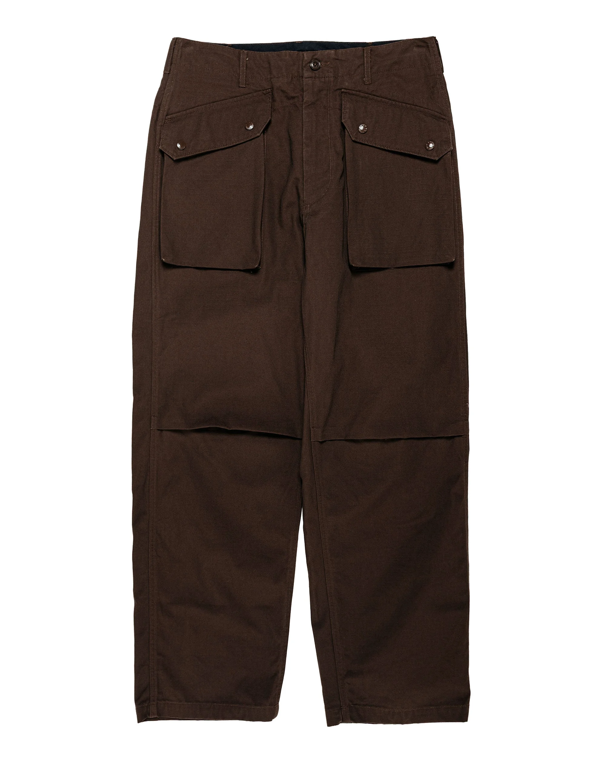 Norwegian Army Pant Dark Brown Heavyweight Cotton Ripstop - 1