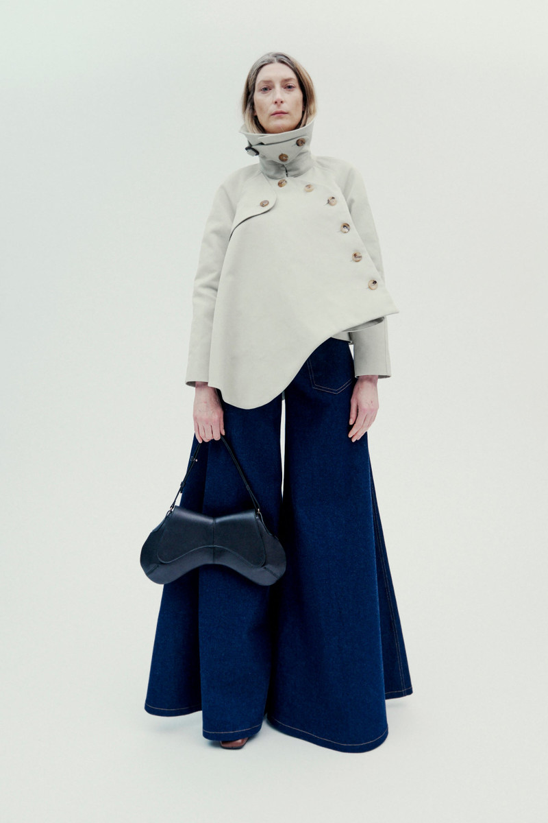 WIDE LEG DENIM INDIGO RINSE WASH 1