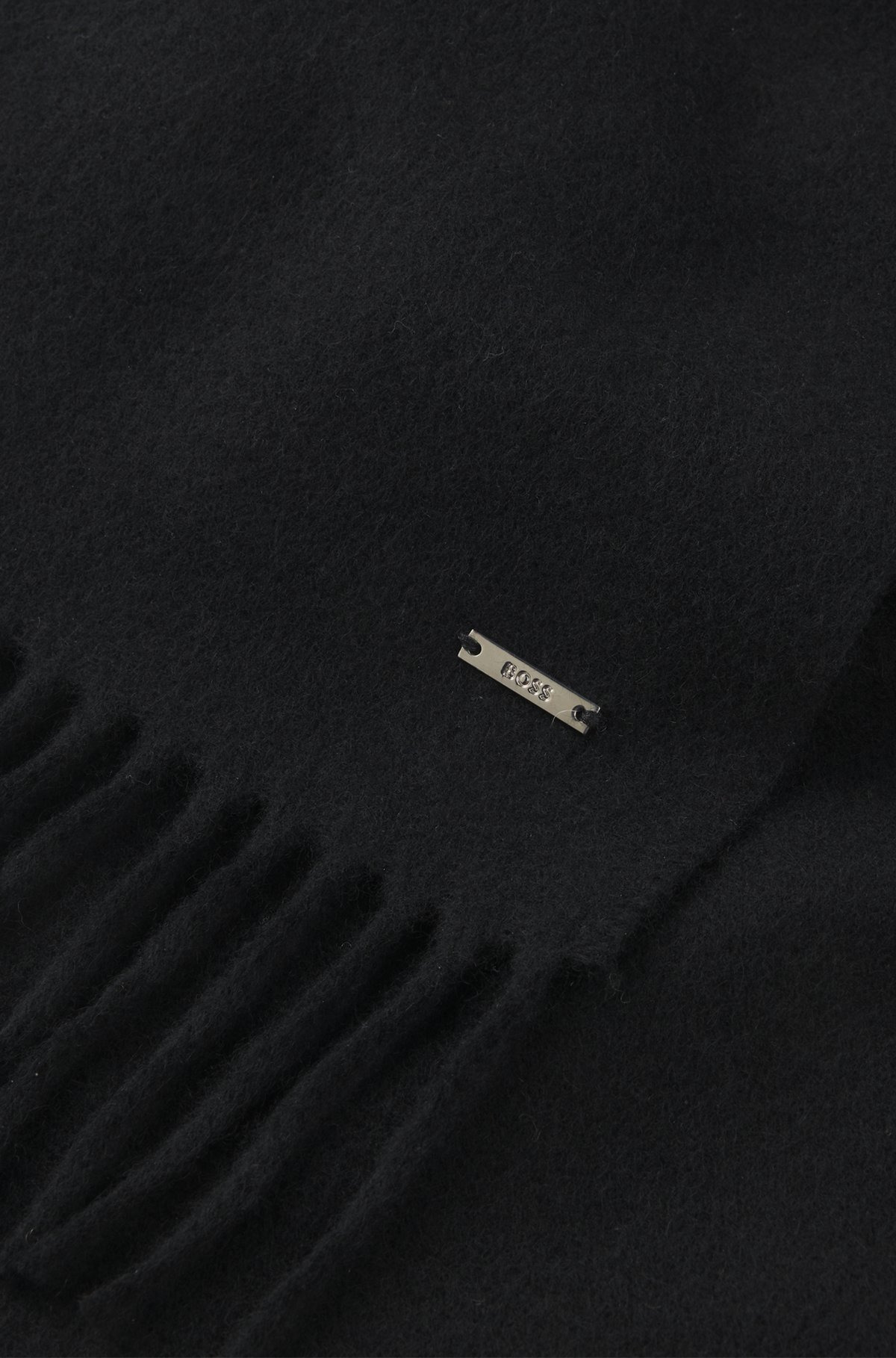 CASHMERE SCARF WITH TWISTED FRINGES - 4