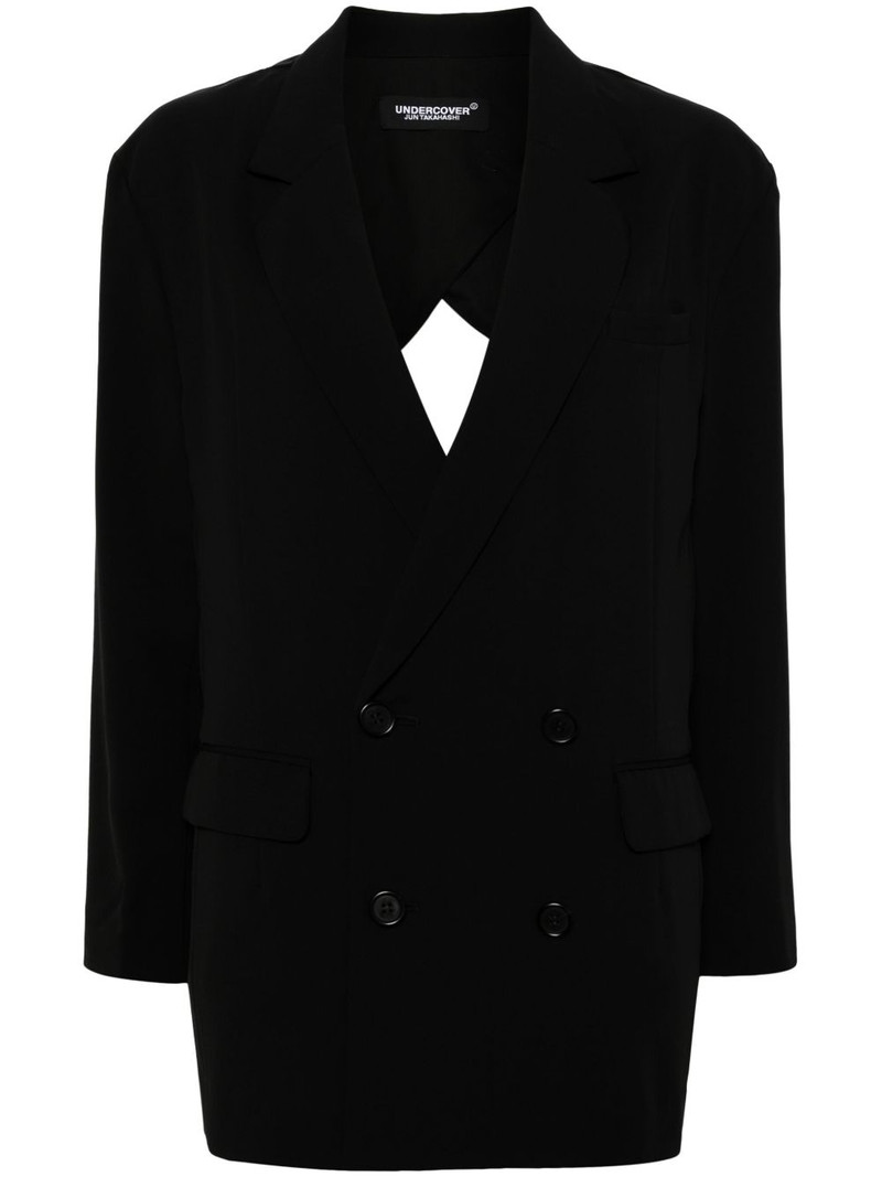 asymmetric double-breasted blazer 1