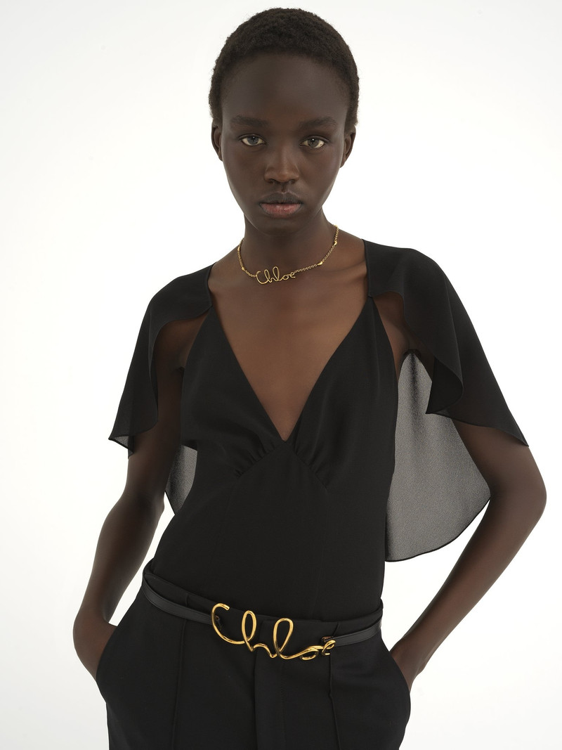 CAPE TOP IN SILK GEORGETTE 4