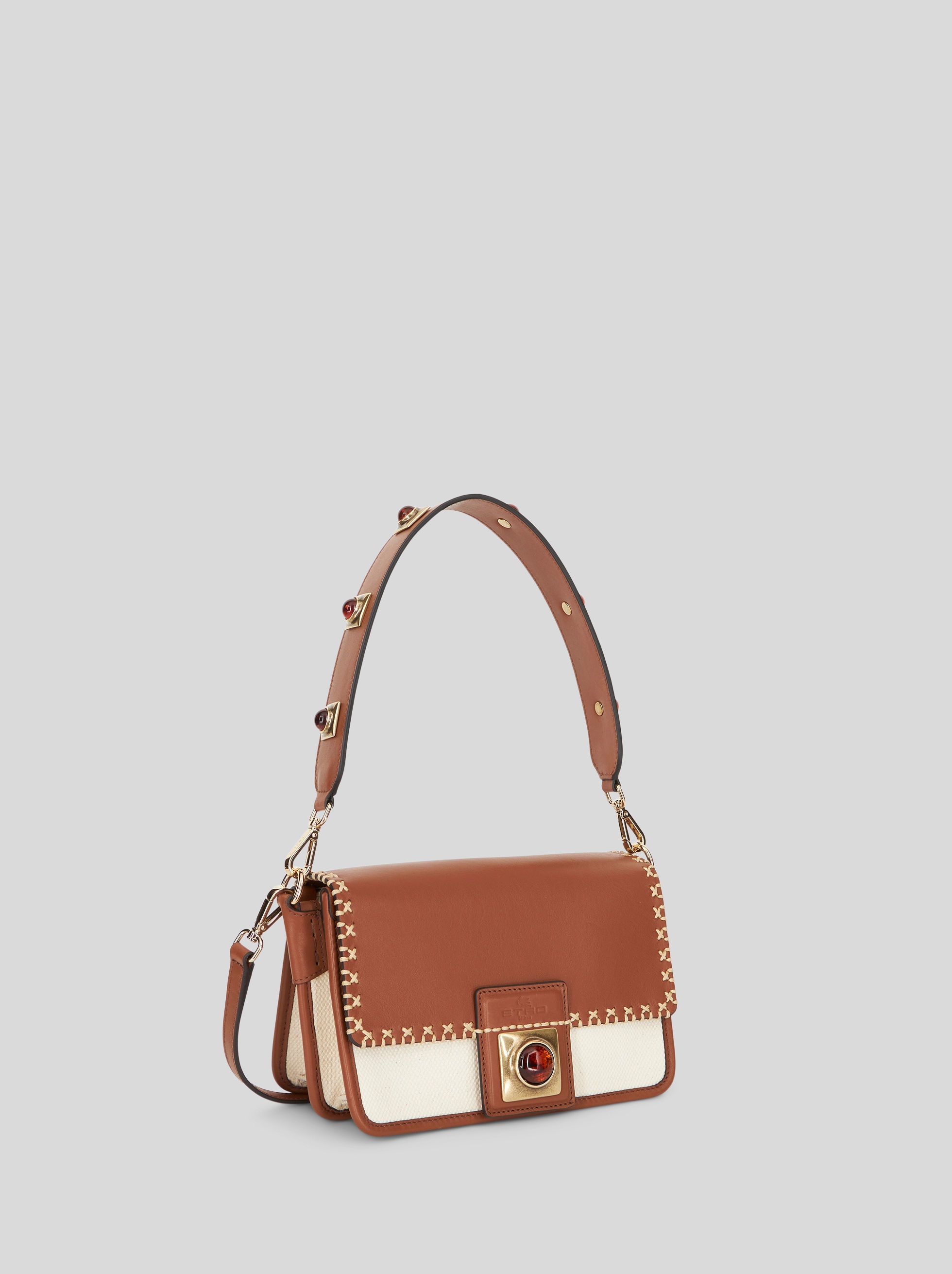 SMALL CROWN ME SHOULDER BAG WITH AMBER STONES - 5